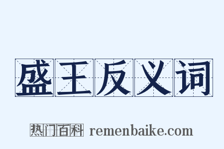 盛王反义词是什么意思的图片